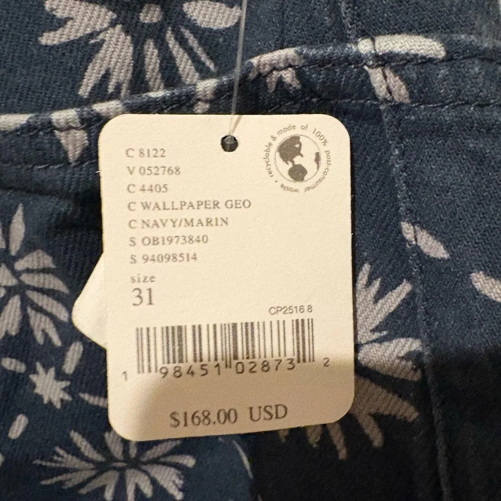Free People We The Free Moxie Printed Low-Slung Barrel Jean Wallpaper Geo 31 NWT